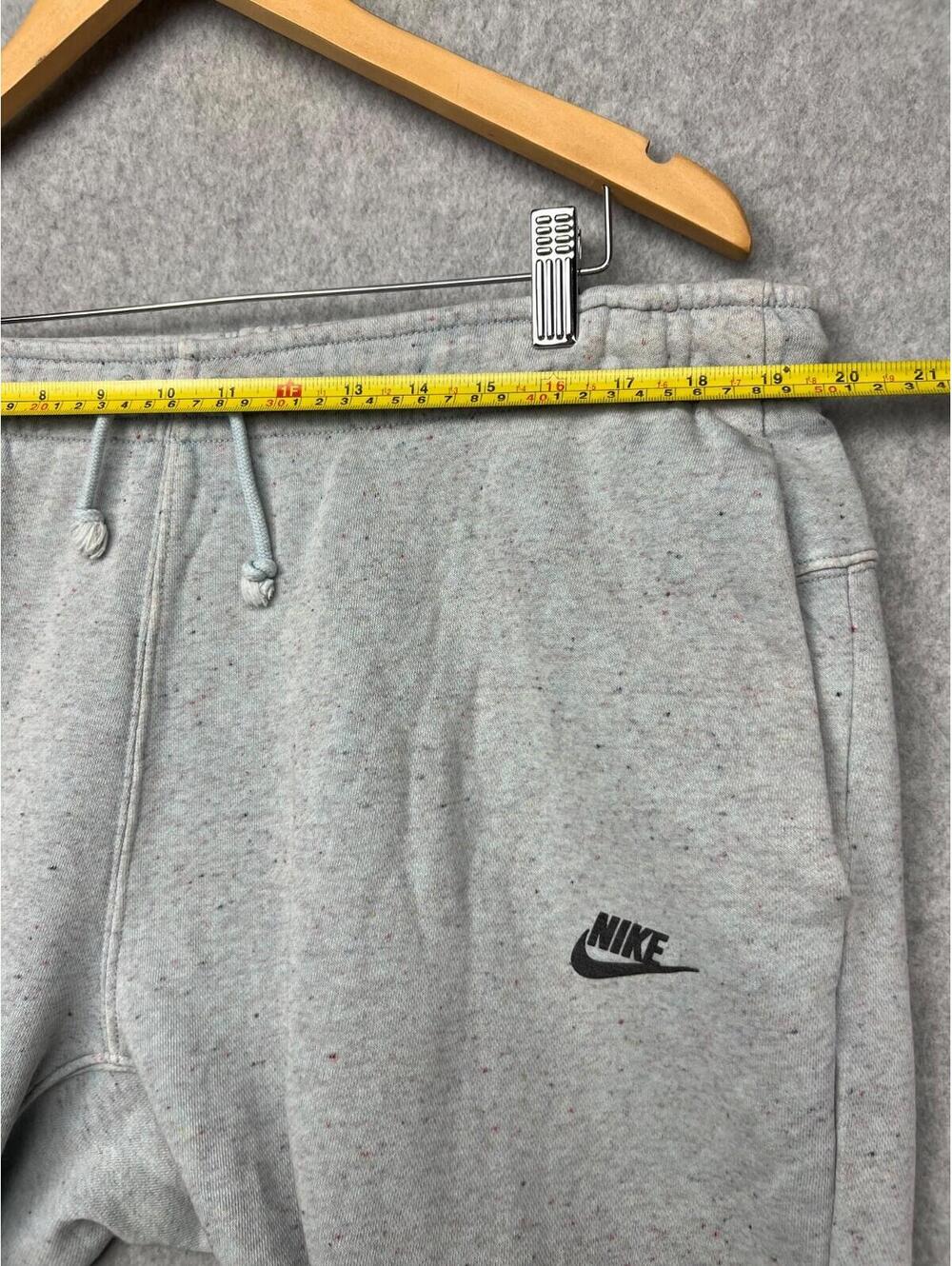 Nike Joggers Mens XL Tapered swoosh Logo Terry Cloth Tie Waist Sweatpants Blue* - Picture 8 of 10
